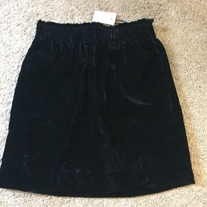 J. Crew Velvet Skirt